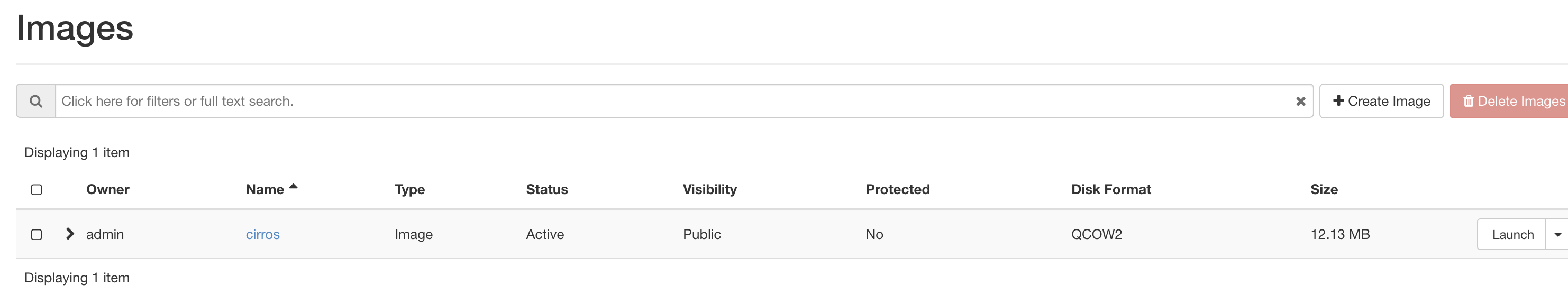 OpenStack Create Image Done